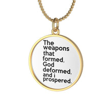 Load image into Gallery viewer, The Weapons That Formed ...sacred reminder Single Loop Necklace
