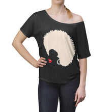 Load image into Gallery viewer, " Melanin Melanie " (blonde from / red lippie )  Women's Slouchy top