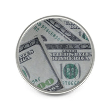 Load image into Gallery viewer, " 'Benjamins' Button" Metal Money Pin