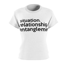 Load image into Gallery viewer, Red Table Talk / Jada Pinkett Smith inspired Entanglement (black stitch) Tshirt