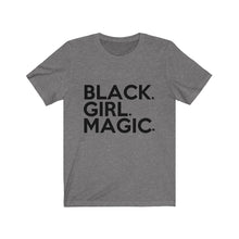 Load image into Gallery viewer, Black Girl Magic (big block front x signature series back) Bella Canvas™ Unisex Jersey Short Sleeve Tee