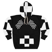 Load image into Gallery viewer, Nipsey Hussle " To Be Continued " Marathon Flag Unisex Hoodie (black/checkered pocket) Unisex Pullover Hoodie