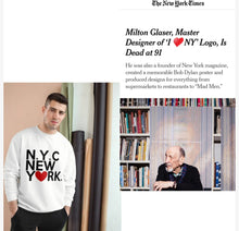 Load image into Gallery viewer, " New York "TeeAllAboutIt x Champion Sweatshirt Inspired by original I Love NY tshirt