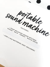 Load image into Gallery viewer, 4-Sound Option Portable Home Nightstand or Office Desk SOUND MACHINE