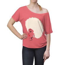 Load image into Gallery viewer, " Melanin Melanie " (blonde from / red lippie )  Women's Slouchy top