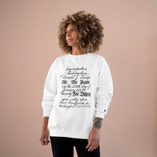 Load image into Gallery viewer, U.S. Constitution Designed Emancipation Trump - Biden TeeAllAboutIt x Champion Sweatshirt