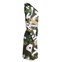 Load image into Gallery viewer, Make Love Not War Wrap dress