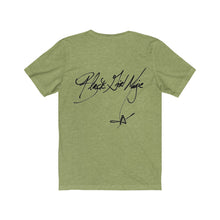 Load image into Gallery viewer, Black Girl Magic (big block front x signature series back) Bella Canvas™ Unisex Jersey Short Sleeve Tee