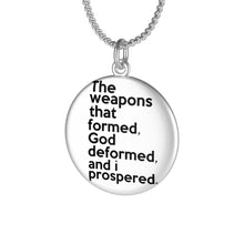 Load image into Gallery viewer, The Weapons That Formed ...sacred reminder Single Loop Necklace