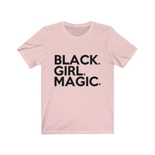 Load image into Gallery viewer, Black Girl Magic (big block front x signature series back) Bella Canvas™ Unisex Jersey Short Sleeve Tee