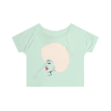 Load image into Gallery viewer, " Melanin Melanie " (blonde from / red lippie )  Women's Slouchy top