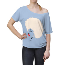 Load image into Gallery viewer, " Melanin Melanie " (blonde from / red lippie )  Women's Slouchy top