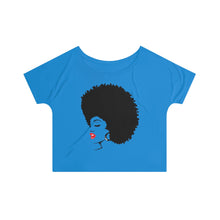 Load image into Gallery viewer, *discount special* " Melanin Melanie " (black fro / red lippie )  Women's Slouchy top