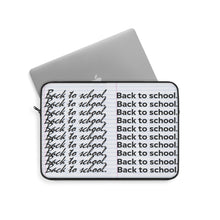 Load image into Gallery viewer, "Back to School" (Cursive x Print) Notebook Paper Laptop Sleeve