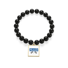 Load image into Gallery viewer, " Hussle (To Be Continued) "๐  Matte Black Onyx Bracelet
