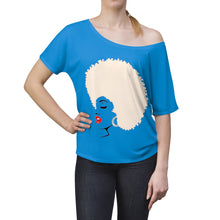 Load image into Gallery viewer, " Melanin Melanie " (blonde from / red lippie )  Women's Slouchy top