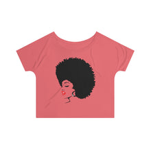 Load image into Gallery viewer, *discount special* " Melanin Melanie " (black fro / red lippie )  Women's Slouchy top