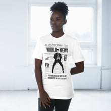 Load image into Gallery viewer, World News ELVIS Unisex Deluxe T-shirt (White w/black)