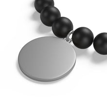 Load image into Gallery viewer, mesSAGE black Onyx mate bracelet