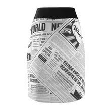 Load image into Gallery viewer, World News Newspaper Women's Pencil Skirt
