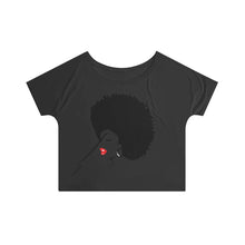 Load image into Gallery viewer, *discount special* " Melanin Melanie " (black fro / red lippie )  Women's Slouchy top