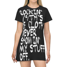 Load image into Gallery viewer, Method Man & Mary J Blige inspired "Rockin' 3/4th's Of Cloth Never Showin My Stuff Off" T-shirt / dress