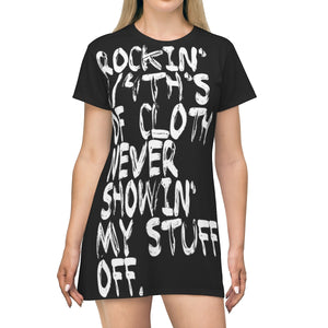 Method Man & Mary J Blige inspired "Rockin' 3/4th's Of Cloth Never Showin My Stuff Off" T-shirt / dress