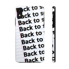 Load image into Gallery viewer, "BACK TO SCHOOL"  Notebook Case Mate Tough Phone Cases (iPhones and Samsung Galaxy)