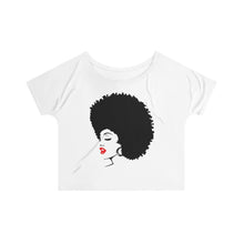 Load image into Gallery viewer, *discount special* " Melanin Melanie " (black fro / red lippie )  Women's Slouchy top