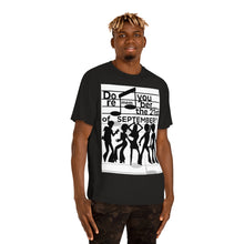 Load image into Gallery viewer, Earth Wind & Fire Inspired / 21st of September Unisex Organic Short Sleeve Tee (full cover)