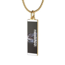 Load image into Gallery viewer, mesSAGE single loop laurel coined necklace