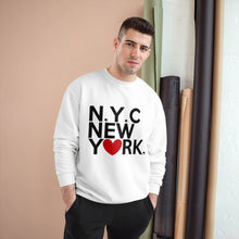 Load image into Gallery viewer, " New York "TeeAllAboutIt x Champion Sweatshirt Inspired by original I Love NY tshirt