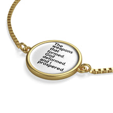 Load image into Gallery viewer, The Weapons That Formed...sacred reminder Box Chain Bracelet