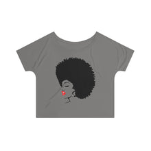 Load image into Gallery viewer, *discount special* " Melanin Melanie " (black fro / red lippie )  Women's Slouchy top