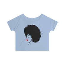 Load image into Gallery viewer, *discount special* " Melanin Melanie " (black fro / red lippie )  Women's Slouchy top