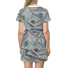 Load image into Gallery viewer, Hun-Duns Money T-shirt Dress