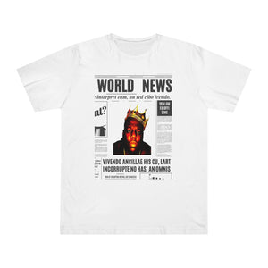 World News BIGGIE SMALLS (opaque) Unisex Deluxe T-shirt