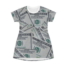 Load image into Gallery viewer, Hun-Duns Money T-shirt Dress