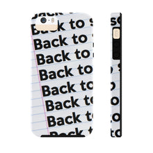 Load image into Gallery viewer, &quot;BACK TO SCHOOL&quot;  Notebook Case Mate Tough Phone Cases (iPhones and Samsung Galaxy)