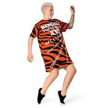 Load image into Gallery viewer, CINCINNATI BENGALS SUPER BOWL AFC CHAMPIONS T-shirt dress