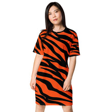 Load image into Gallery viewer, CINCINNATI BENGALS PRINT T-shirt dress