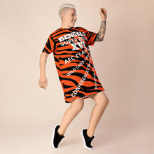 Load image into Gallery viewer, CINCINNATI BENGALS SUPER BOWL AFC CHAMPIONS T-shirt dress