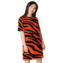 Load image into Gallery viewer, CINCINNATI BENGALS PRINT T-shirt dress