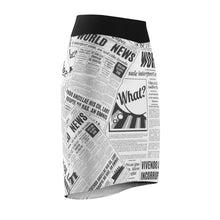 Load image into Gallery viewer, World News Newspaper Women's Pencil Skirt
