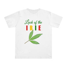 Load image into Gallery viewer, Luck of the Irie Deluxe T-shirt (white)