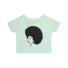 Load image into Gallery viewer, *discount special* " Melanin Melanie " (black fro / red lippie )  Women's Slouchy top