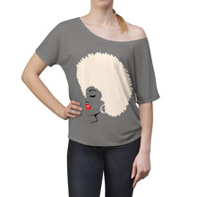 Load image into Gallery viewer, " Melanin Melanie " (blonde from / red lippie )  Women's Slouchy top
