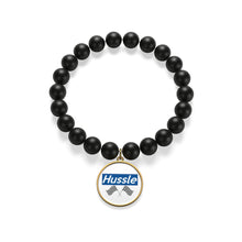 Load image into Gallery viewer, " Hussle (To Be Continued) "๐  Matte Black Onyx Bracelet