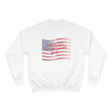 Load image into Gallery viewer, HEARD: NOVEMBER 3RD Champion x TeeAllAboutIt Sweatshirt (American Flag/Red Letter)