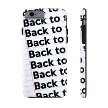 Load image into Gallery viewer, &quot;BACK TO SCHOOL&quot;  Notebook Case Mate Tough Phone Cases (iPhones and Samsung Galaxy)